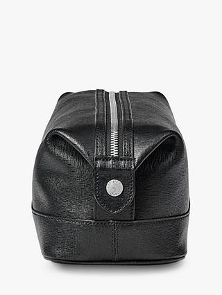 Aspinal of London Saffiano Leather Wash Bag, Black 4
