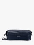 Aspinal of London Saffiano Leather Wash Bag, Navy