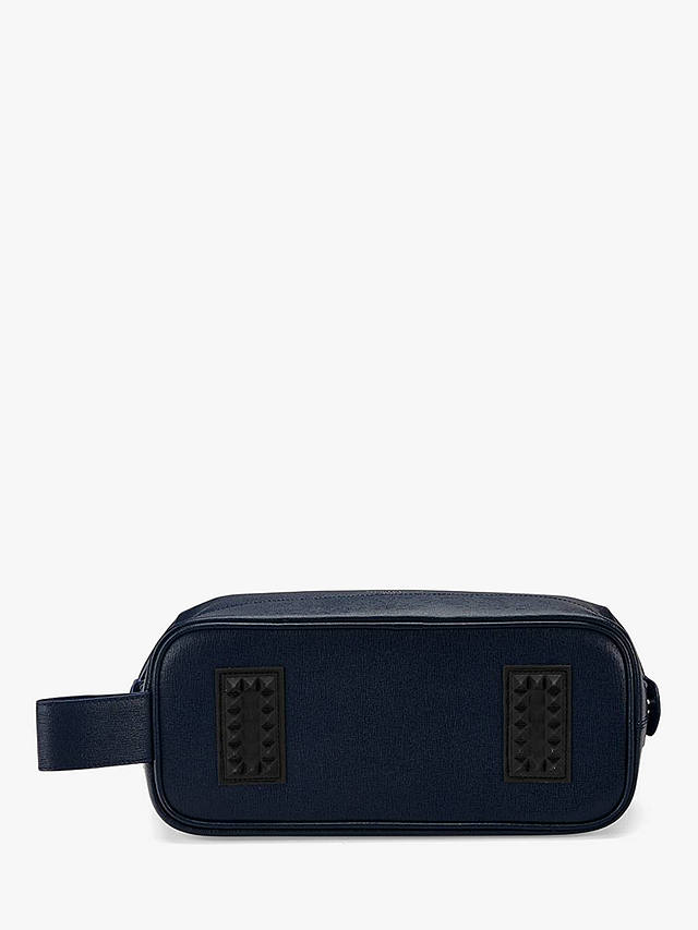 Aspinal of London Saffiano Leather Wash Bag, Navy 4
