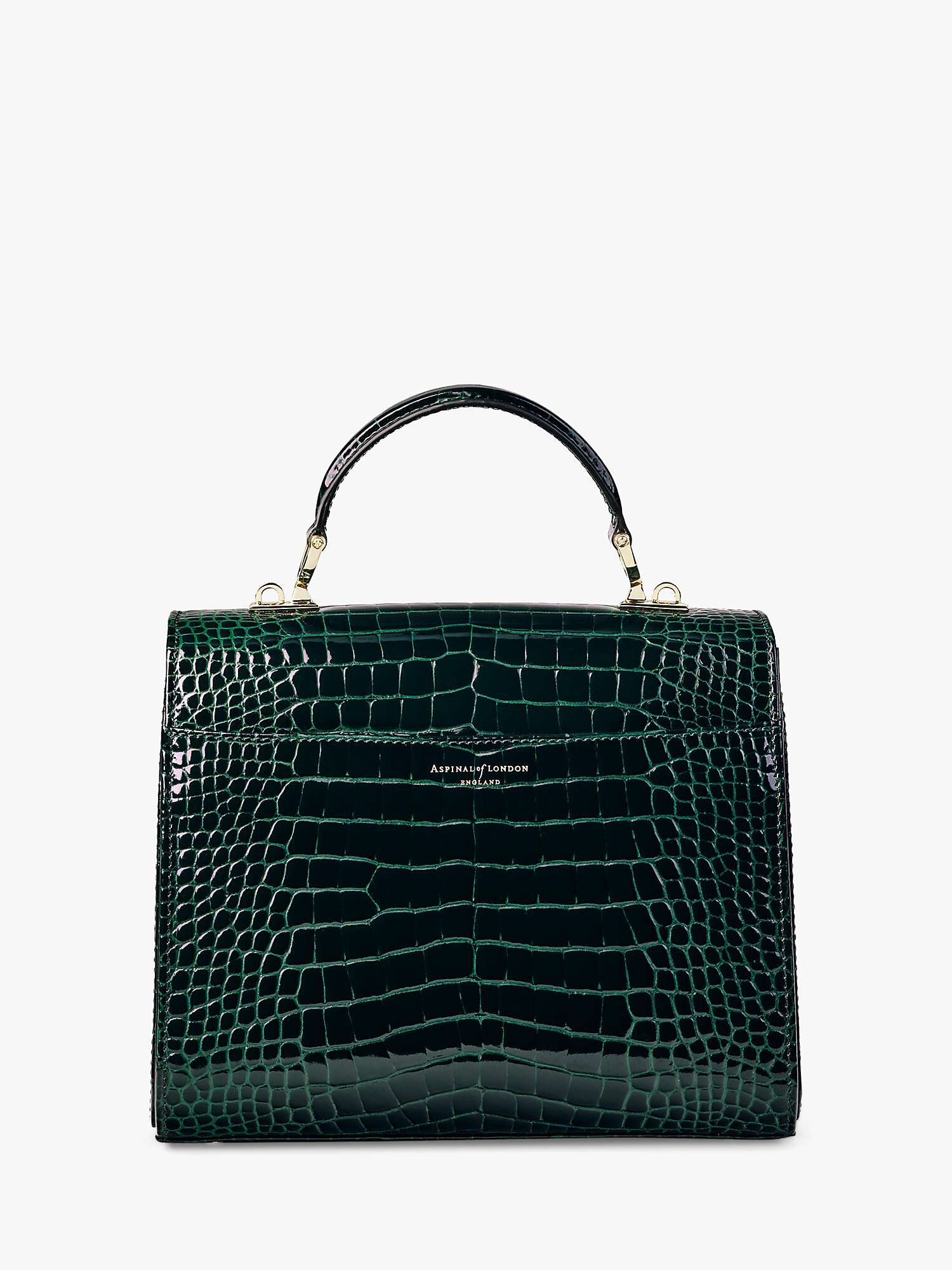 Buy Aspinal of London Mayfair Croc Leather Cross Body Bag Online at johnlewis.com