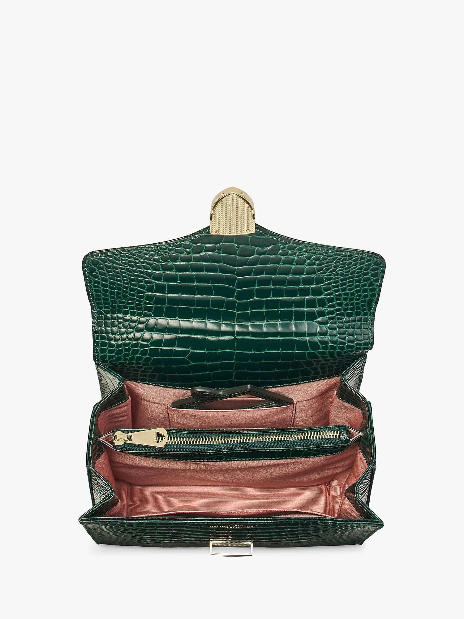 Buy Aspinal of London Mayfair Croc Leather Cross Body Bag Online at johnlewis.com