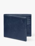 Aspinal of London Classic Smooth Leather Billfold Wallet, Navy