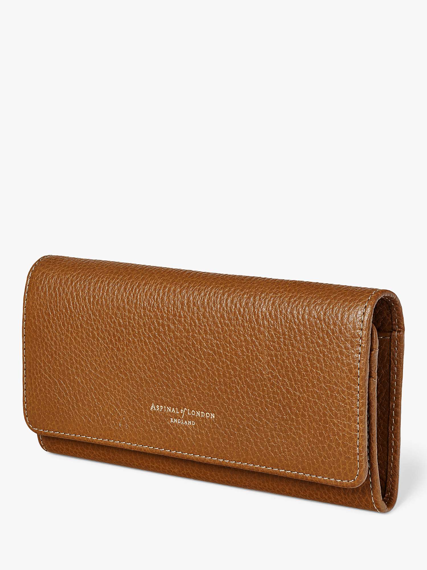 Buy Aspinal of London Pebble Leather London Midi Purse Online at johnlewis.com