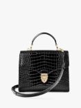 Aspinal of London Mayfair Croc Leather Cross Body Bag