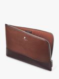 Aspinal of London City Pebble Leather Laptop Folio, Tobacco