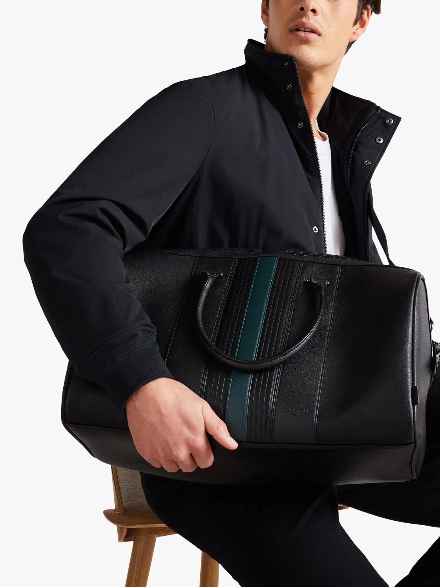 Buy Ted Baker Evyday Striped Holdall Online at johnlewis.com