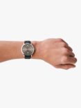 Emporio Armani Men's Date Leather Strap Watch