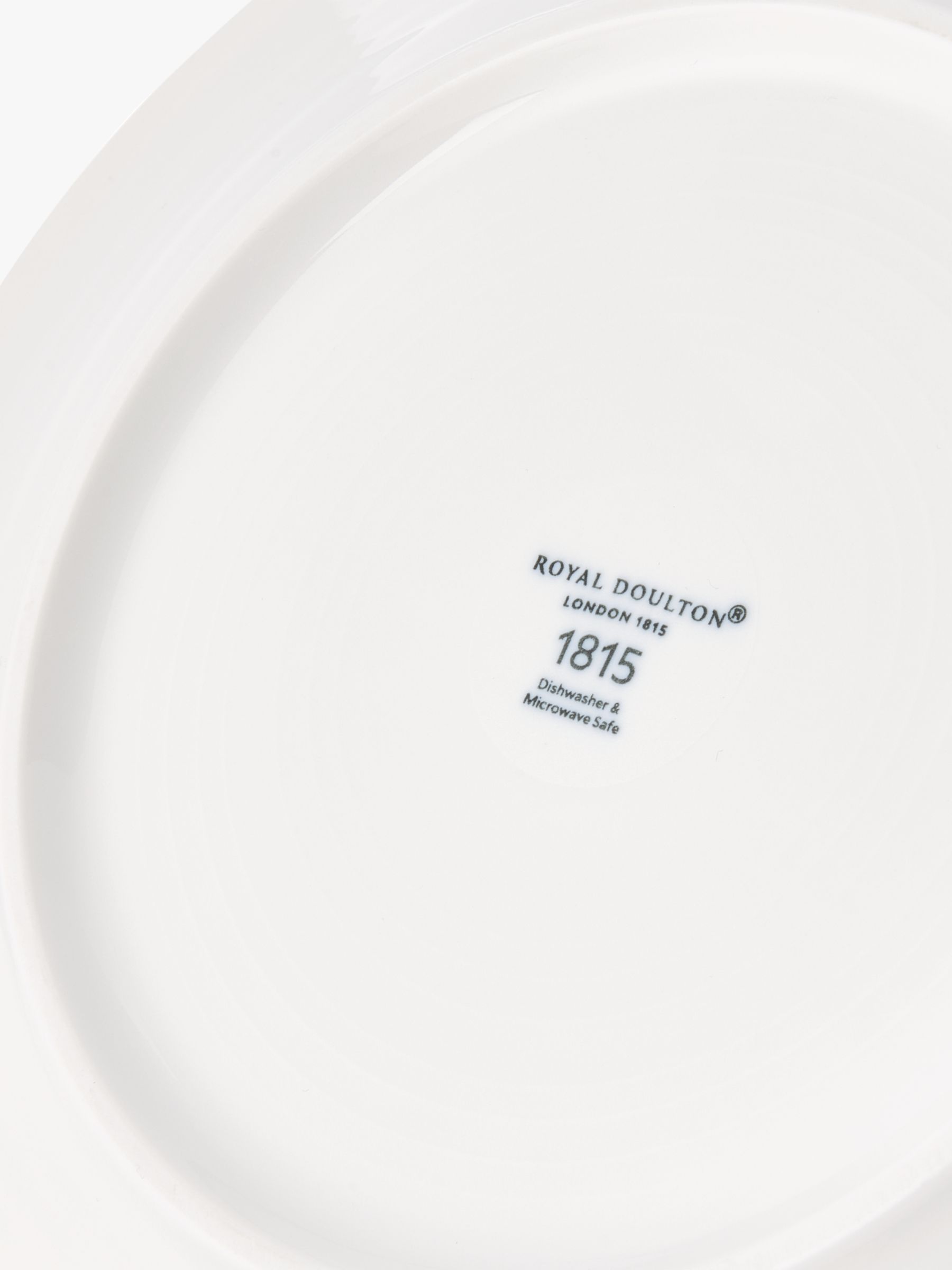 Royal Doulton 1815 Pure Porcelain Dinner Plate, 28cm, Set of 4, White