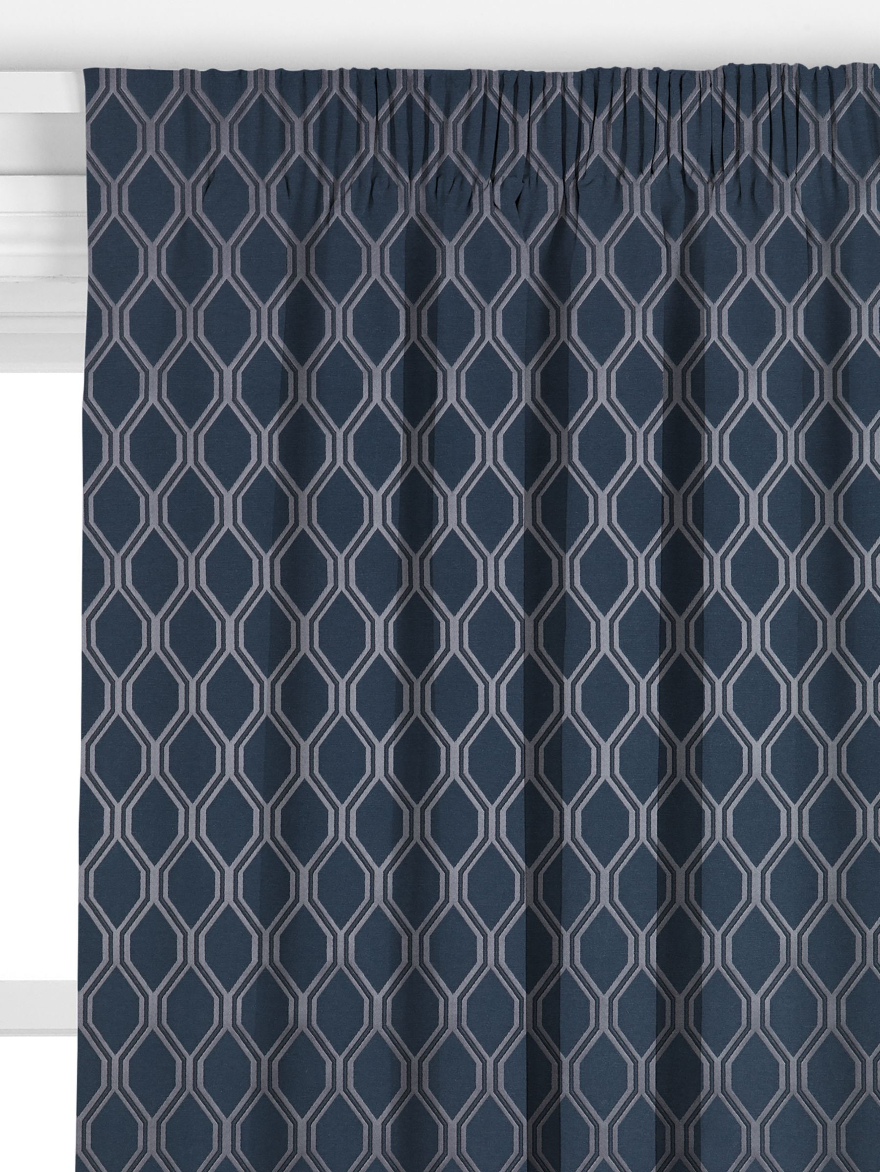 John Lewis Albany Made to Measure Curtains, Navy