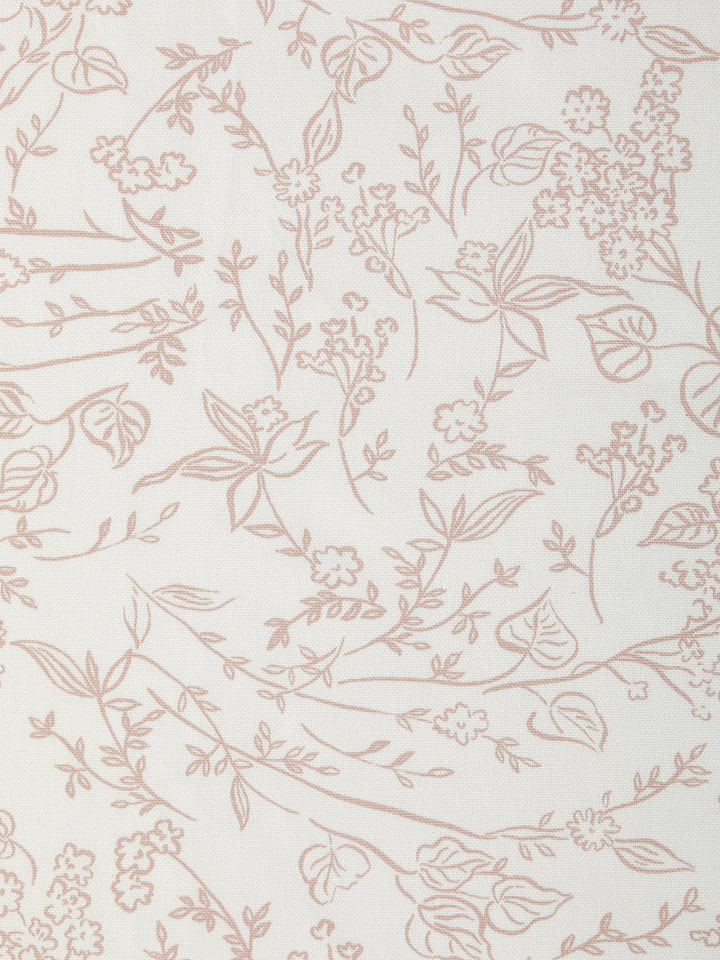 John Lewis ANYDAY Meadow Flower Made to Measure Curtains, Plaster