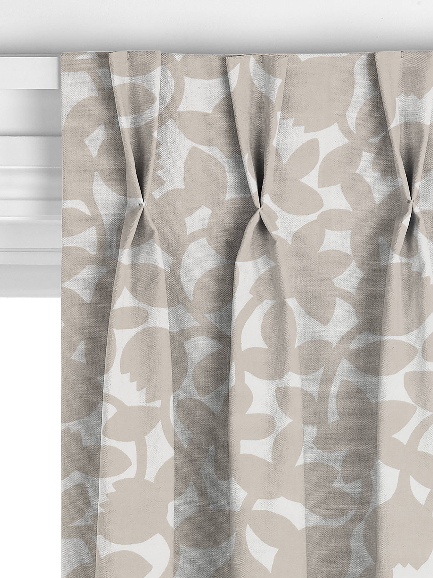 John Lewis ANYDAY Freida Made to Measure Curtains, Putty