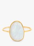 Leah Alexandra Selena Moonstone Ring, Gold
