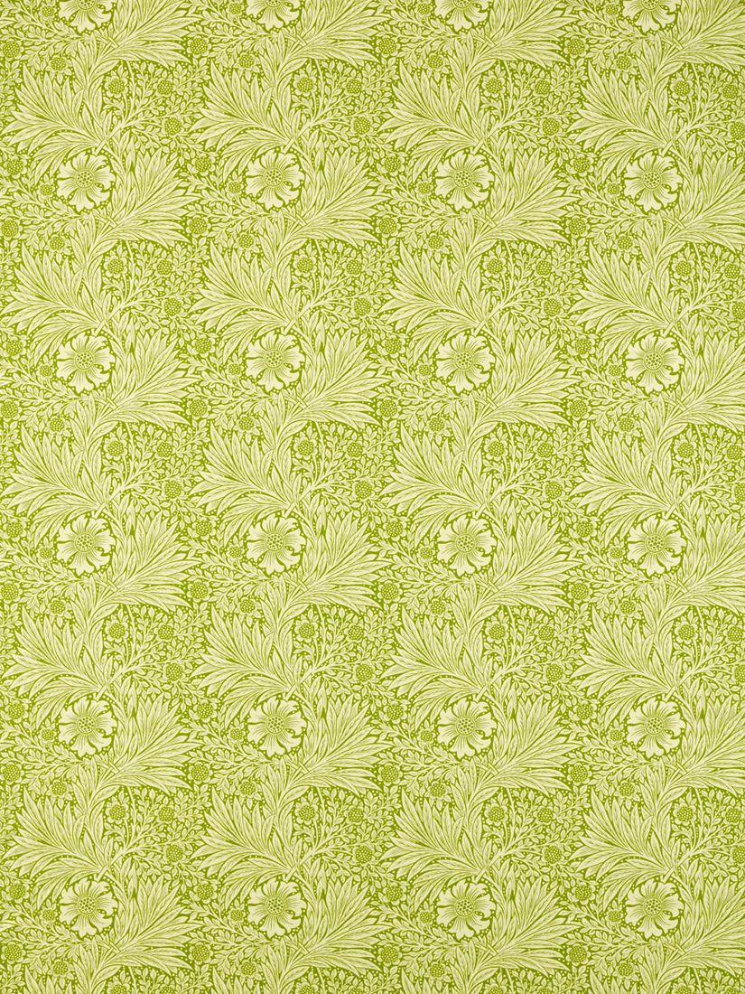 Morris & Co. Ben Pentreath Marigold Made to Measure Curtains, Cream/Sap Green