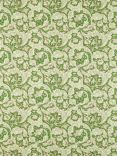 Morris & Co. Ben Pentreath Bachelors Button Made to Measure Curtains or Roman Blind, Leaf Green/Sky