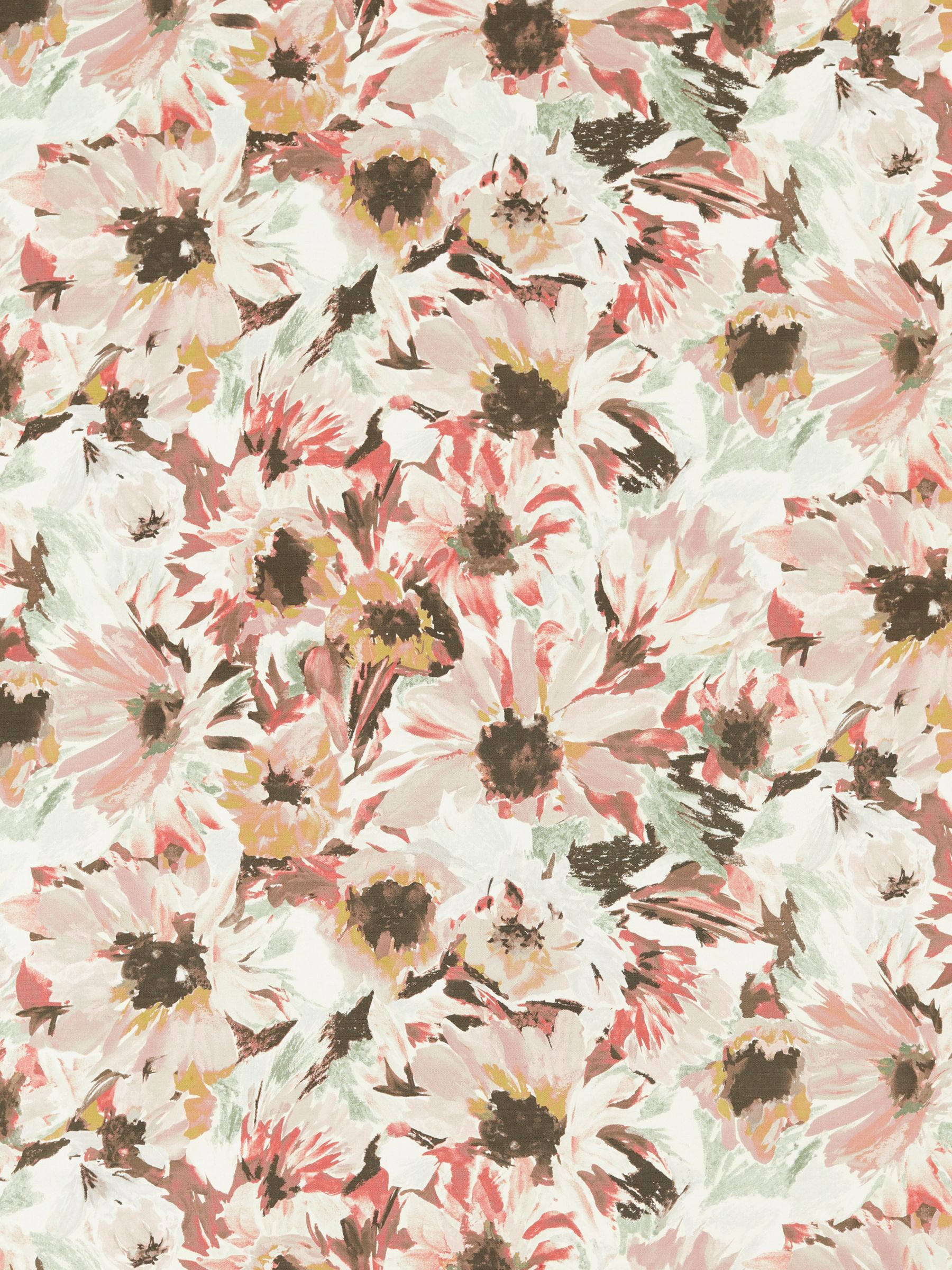 Harlequin Helianthus Furnishing Fabric, Moonstone/Succulent/Beached Coral
