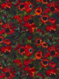 Harlequin Helianthus Furnishing Fabric, Vermillion/Harissa/Fig Leaf