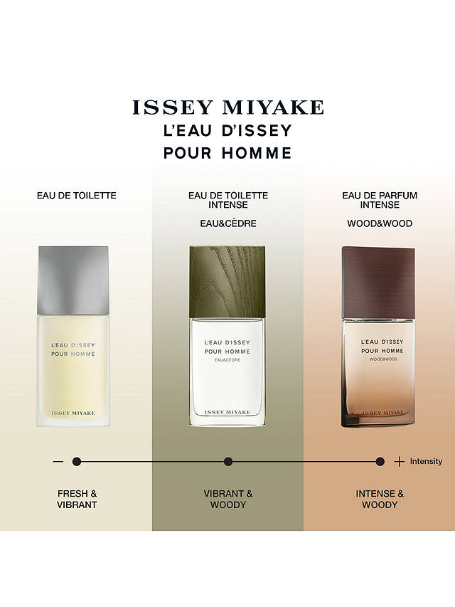 Issey Miyake L'Eau de Toilette Intense L'Eau d'Issey pour Homme Eau &  Cèdre, 50ml at John Lewis & Partners