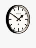 Newgate Clocks Quartz Railway Wall Clock, 37cm, Black