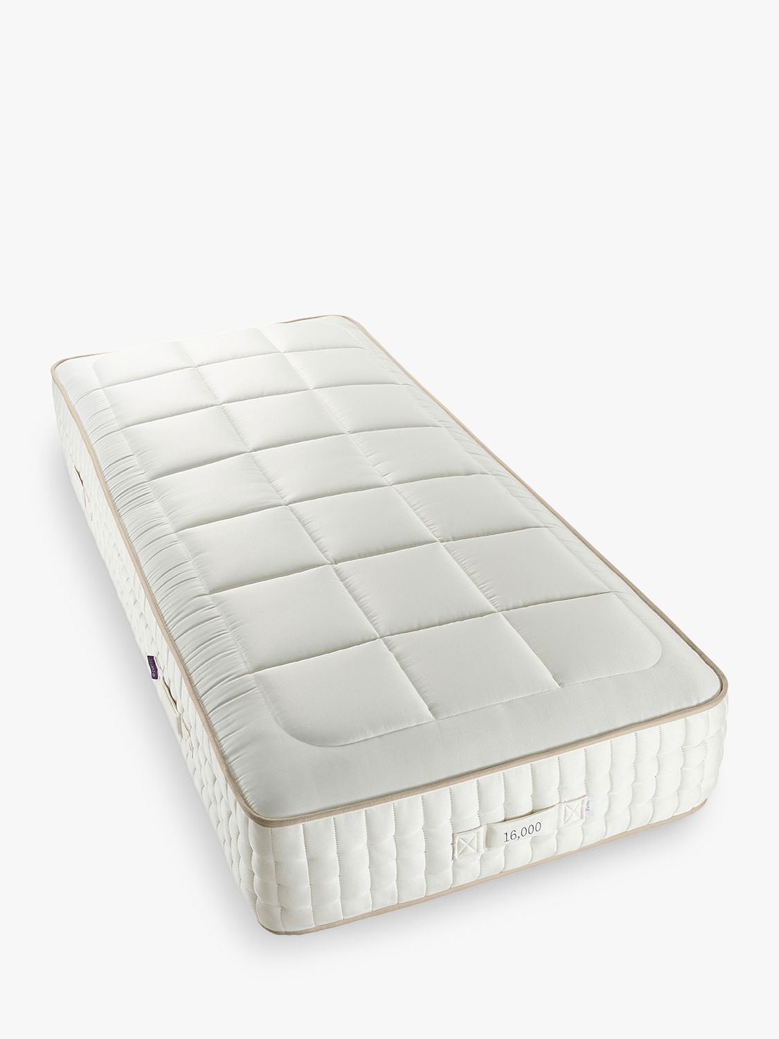Photo of John lewis luxury natural collection mohair quilted 16000 single firmer tension pocket spring mattress