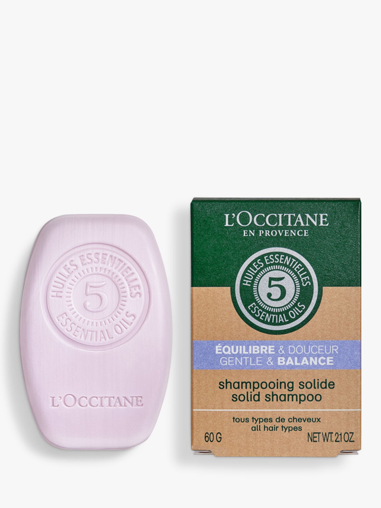 L'OCCITANE Gentle & Balance Solid Shampoo, 60g 1