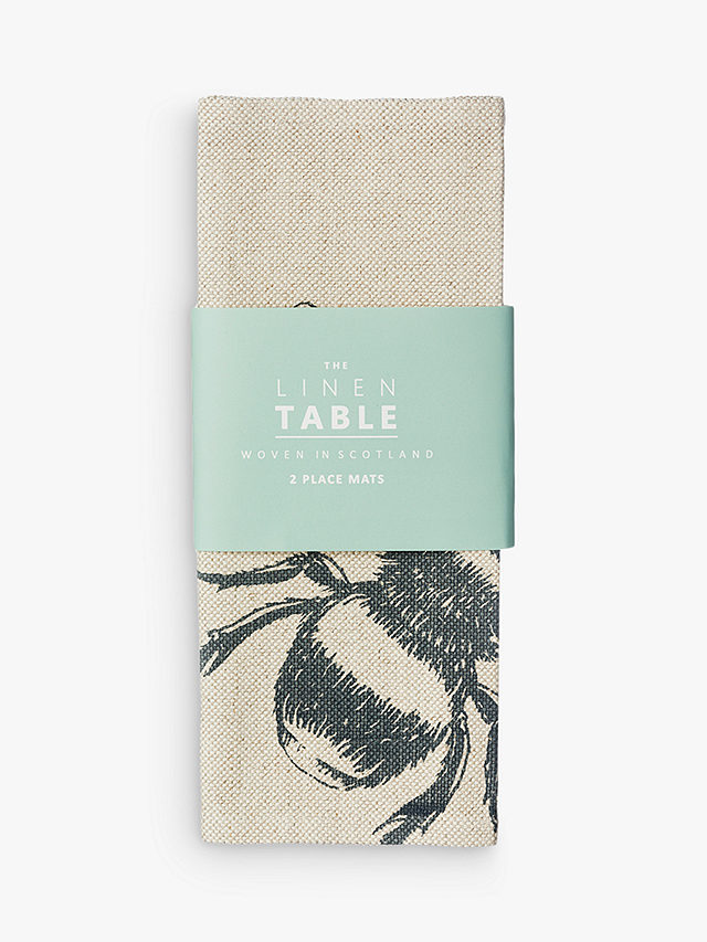The Linen Table Bee Linen/Cotton Placemats, Set of 2, Natural