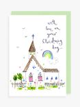 Louise Mulgrew Designs Church With Love Christening Day Card