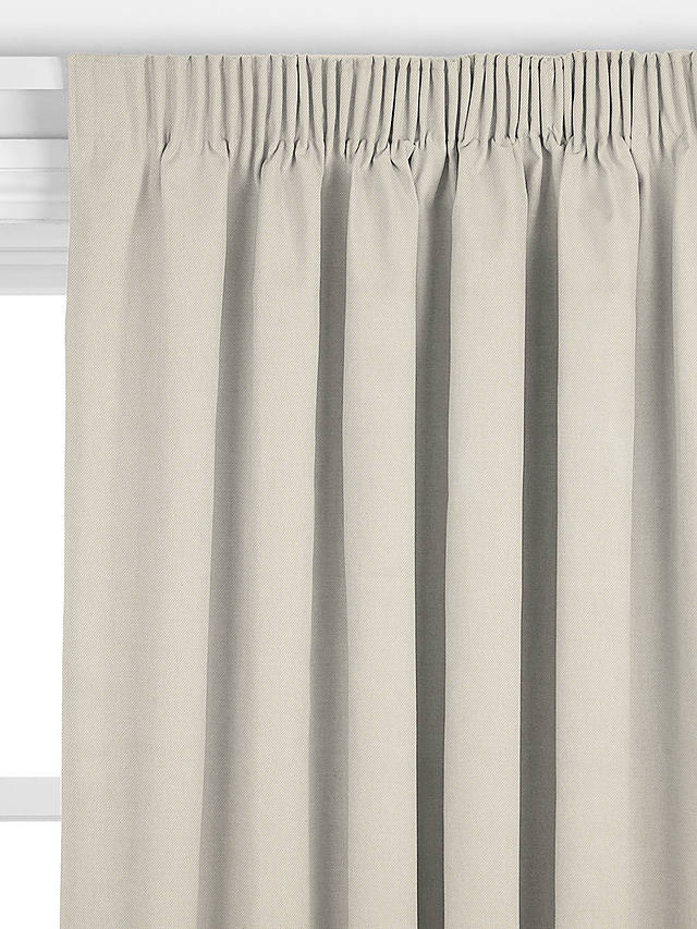 John Lewis Cotton Twill Made to Measure Curtains, Oatmeal