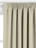 John Lewis Cotton Herringbone Stripe Made to Measure Curtains or Roman Blind, Butter