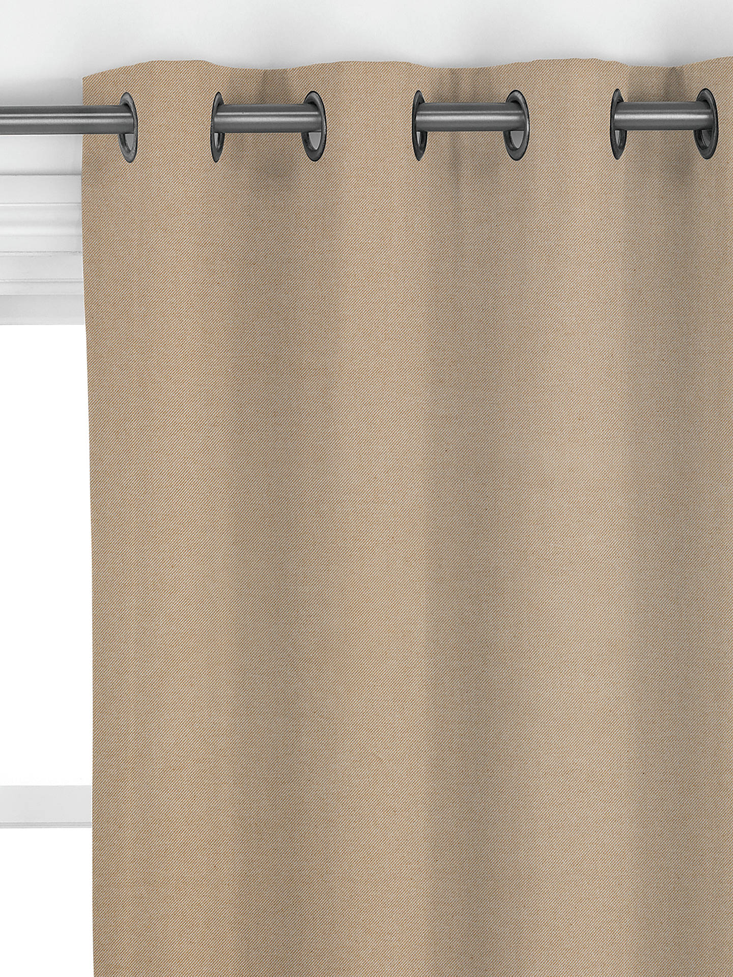 John Lewis Cotton Twill Made to Measure Curtains, Natural