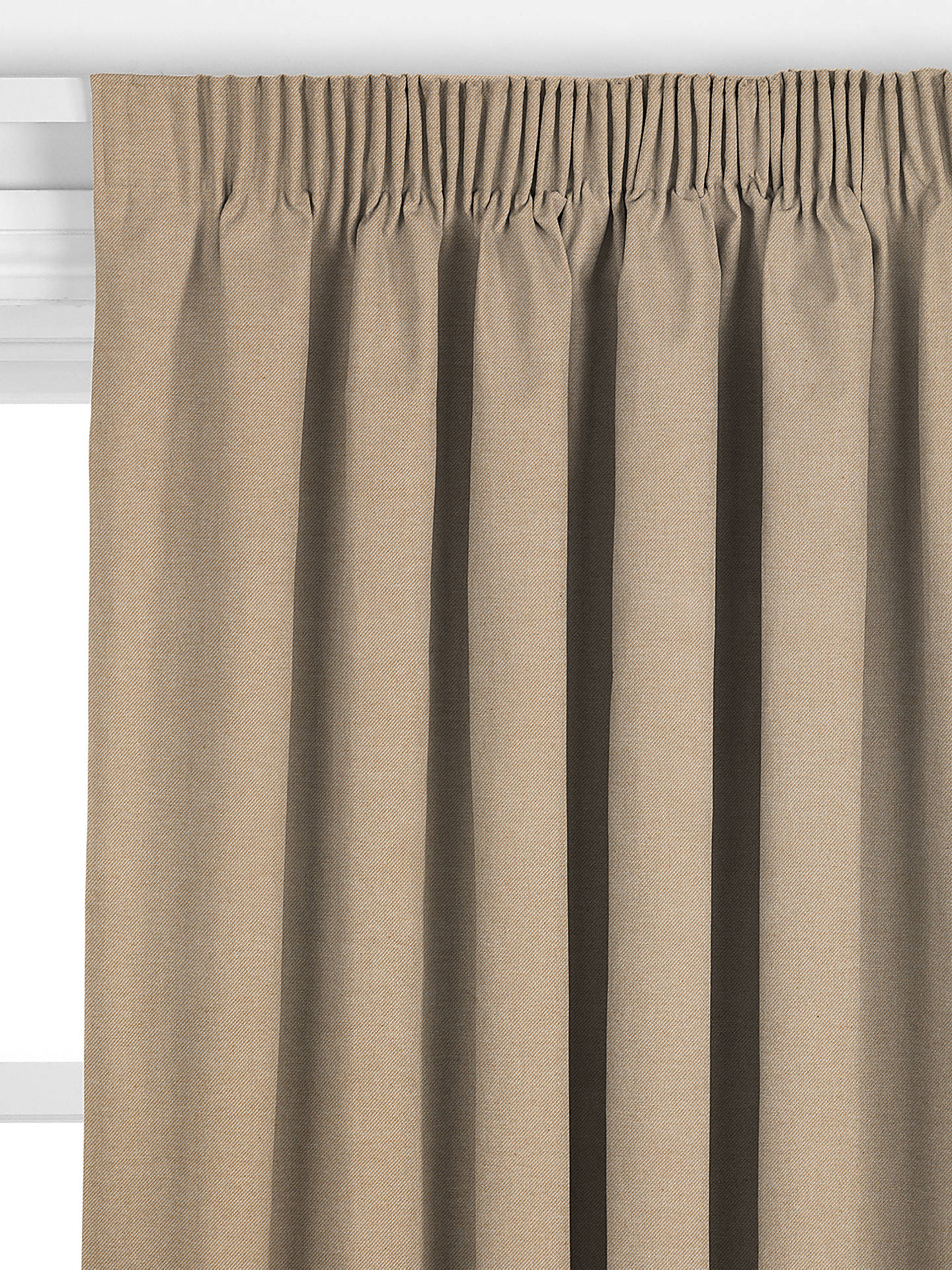 John Lewis Cotton Twill Made to Measure Curtains, Natural