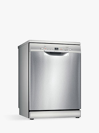 Bosch Series 2 SMS2HKI66G Freestanding Dishwasher, Silver Inox