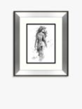 Joanne Boon Thomas - 'Female Study 1' Framed Print & Mount, 60.5 x 50.5cm, Grey