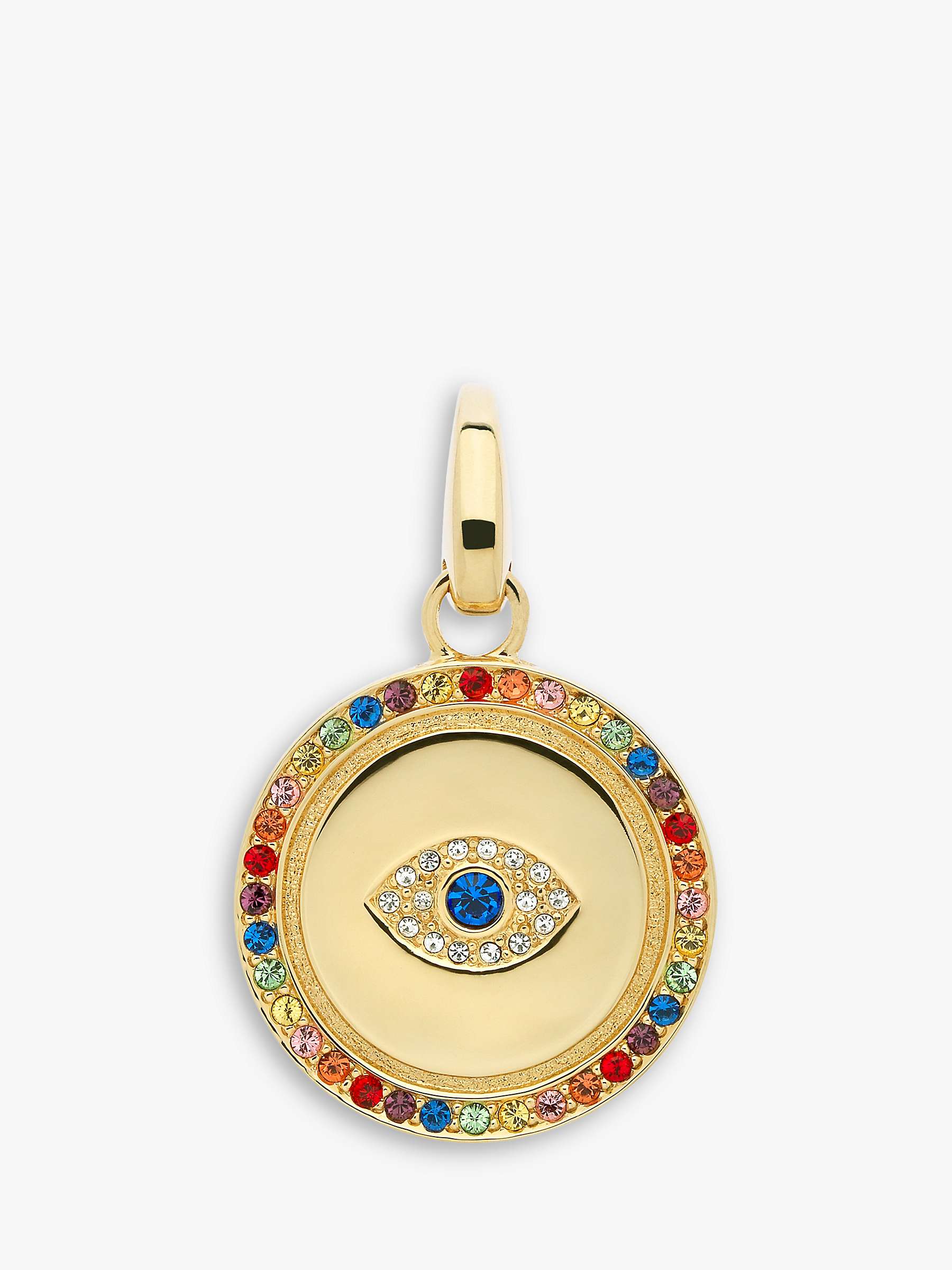 Buy Melissa Odabash Crystal Eye Bracelet Charm, Gold Online at johnlewis.com