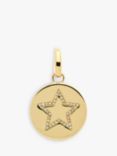 Melissa Odabash Crystal Star Coin Charm, Gold