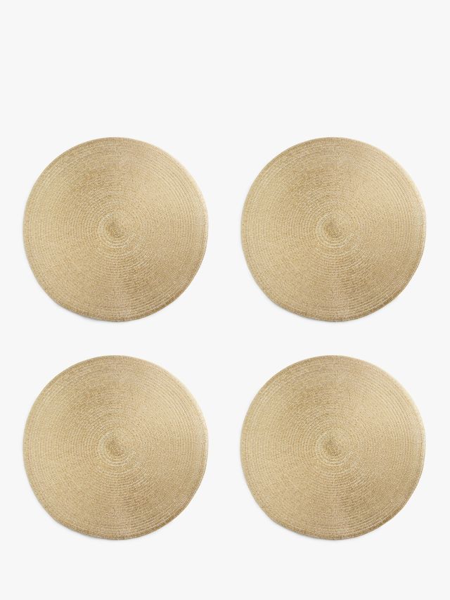 John Lewis Round Cork Placemats, Set of 4, Natural