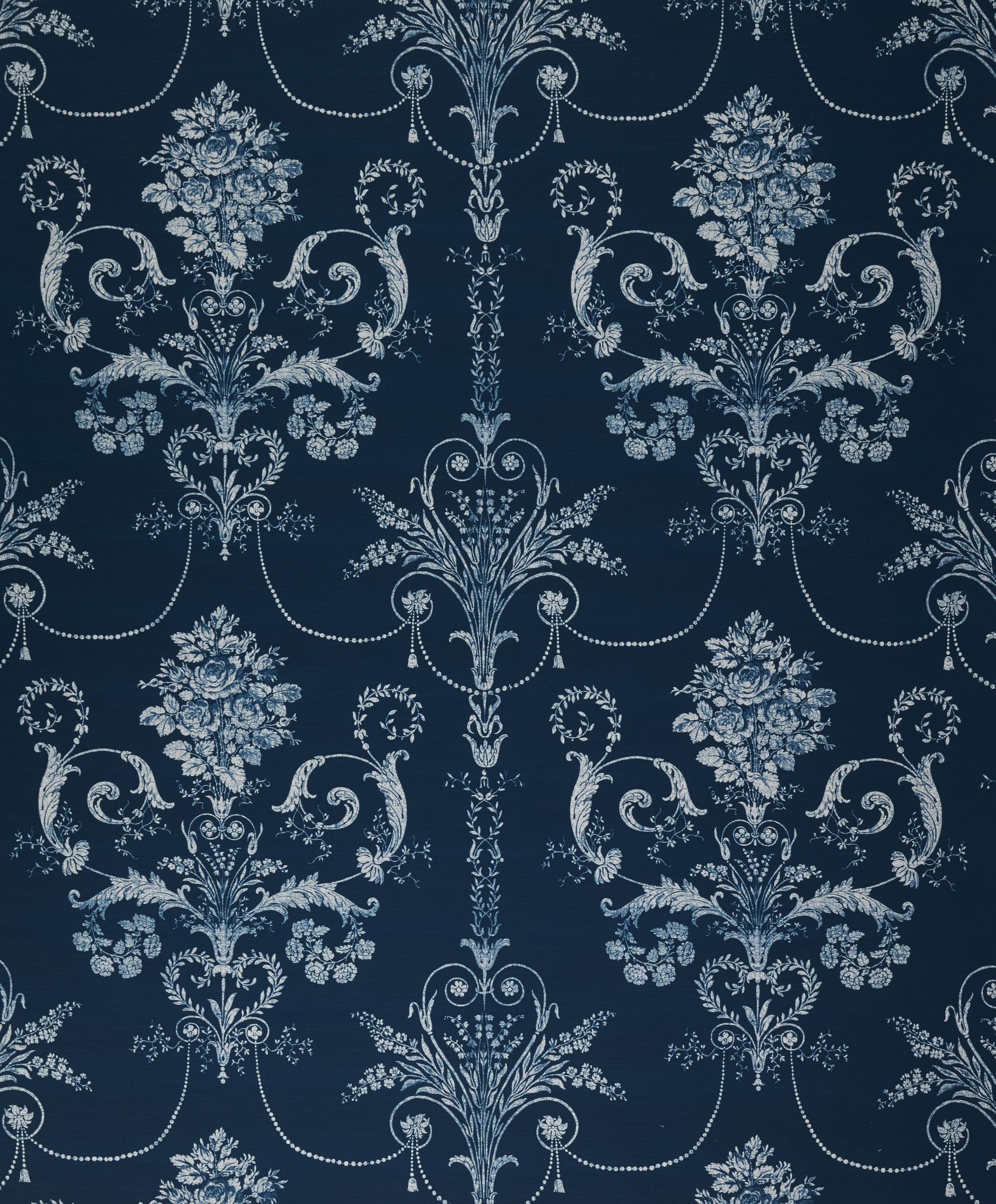 Laura Ashley Josette Made to Measure Curtains, Midnight