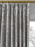 Laura Ashley Josette Woven Made to Measure Curtains or Roman Blind, Steel