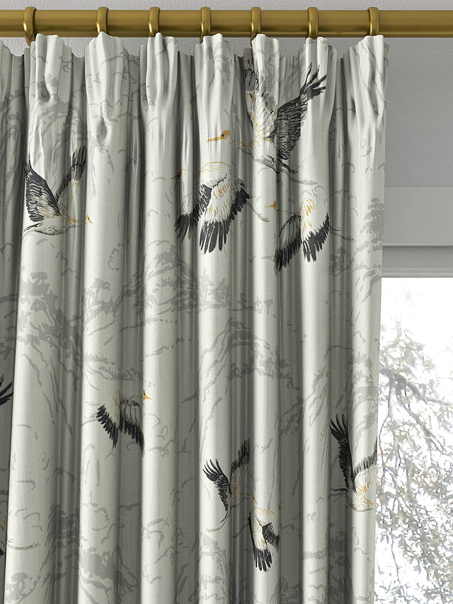 Laura Ashley Animalia Made to Measure Curtains, Silver