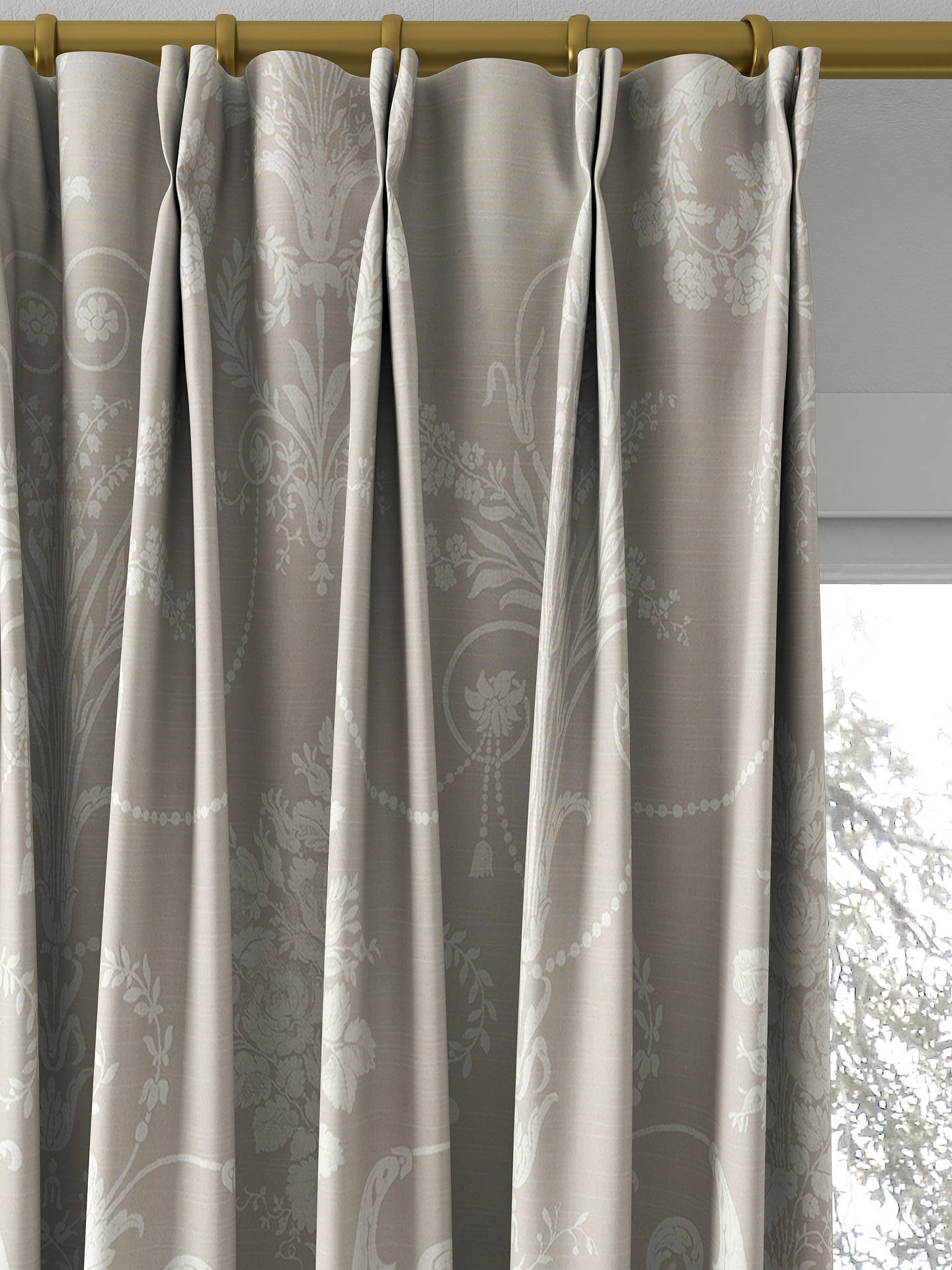 Laura Ashley Josette Made to Measure Curtains, Dove Grey