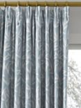 Laura Ashley Willow Leaf Chenille Made to Measure Curtains or Roman Blind, Pale Seaspray