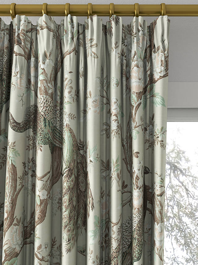 Laura Ashley Belvedere Made to Measure Curtains or Roman Bilnd, Truffle