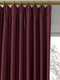 Laura Ashley Swanson Made to Measure Curtains or Roman Blind, Dark Cranberry