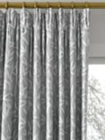 Laura Ashley Willow Leaf Chenille Made to Measure Curtains or Roman Blind, Steel