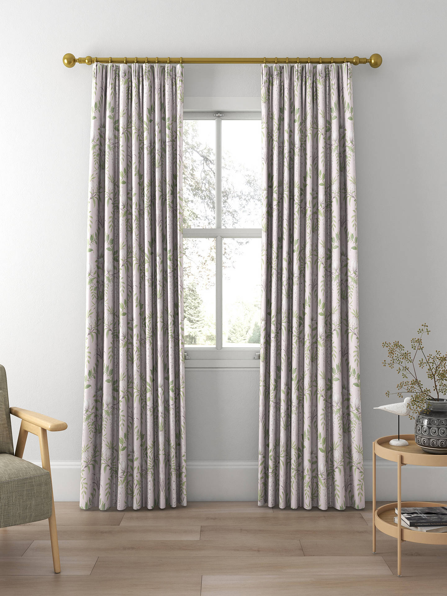 Laura Ashley Parterre Made to Measure Curtains, Blush