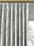 Laura Ashley Pussy Willow Made to Measure Curtains or Roman Blind, Off White/Seaspray