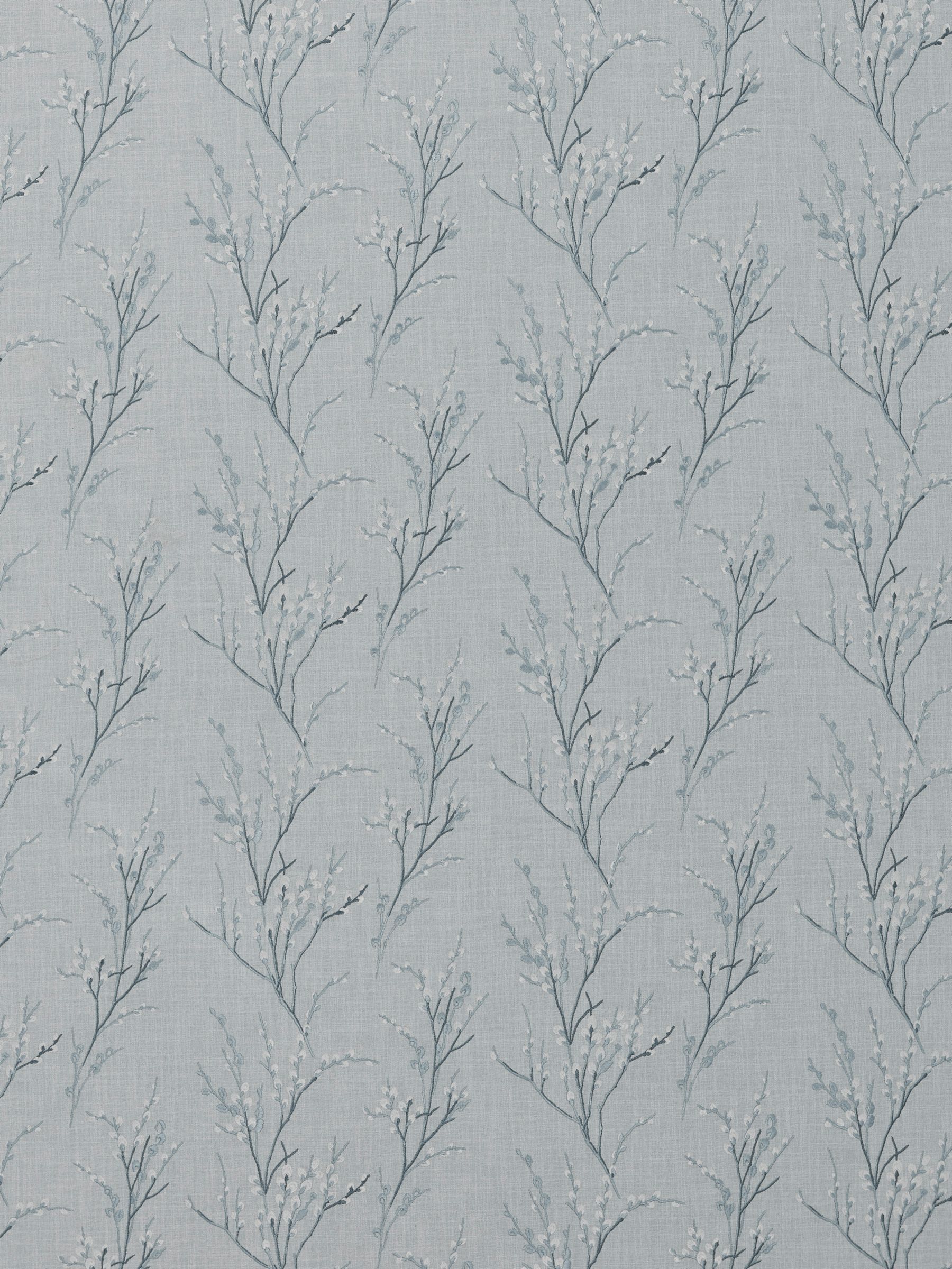 Laura Ashley Pussy Willow Embroidered Furnishing Fabric, Seaspray