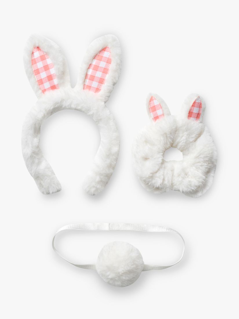 Buy Small Stuff Kids' Bunny Ears, Tail & Scrunchie Set, White Online at johnlewis.com