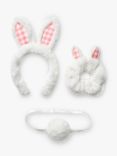 Small Stuff Kids' Bunny Ears, Tail & Scrunchie Set, White