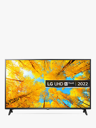 LG 50UQ75006LF (2022) LED HDR 4K Ultra HD Smart TV, 50 inch with Freeview HD/Freesat HD, Ceramic Black