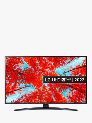 LG 43UQ91006LA (2022) LED HDR 4K Ultra HD Smart TV, 43 inch with Freeview HD/Freesat HD, Ashed Blue